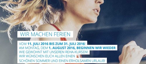 Mitteilung an alle Rehasport-Teilnehmerinnen und –  Teilnehmer